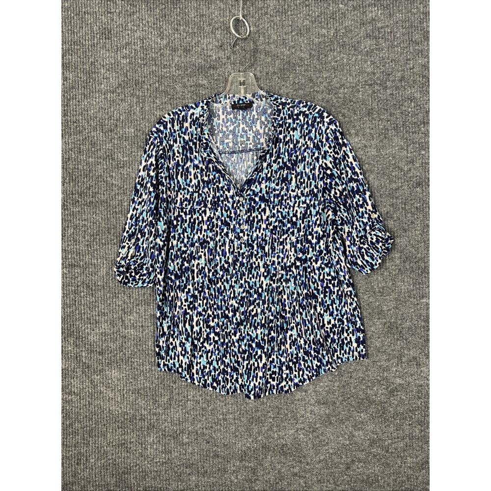 Cocomo Womens Printed Blouse Size Petite XL